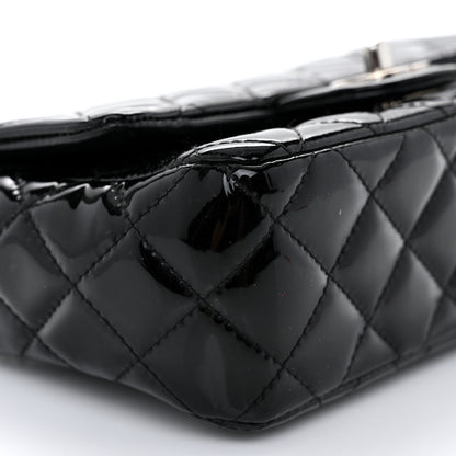 Chanel Patent Calfskin Quilted Mini Rectangular Flap Black 9 of 11