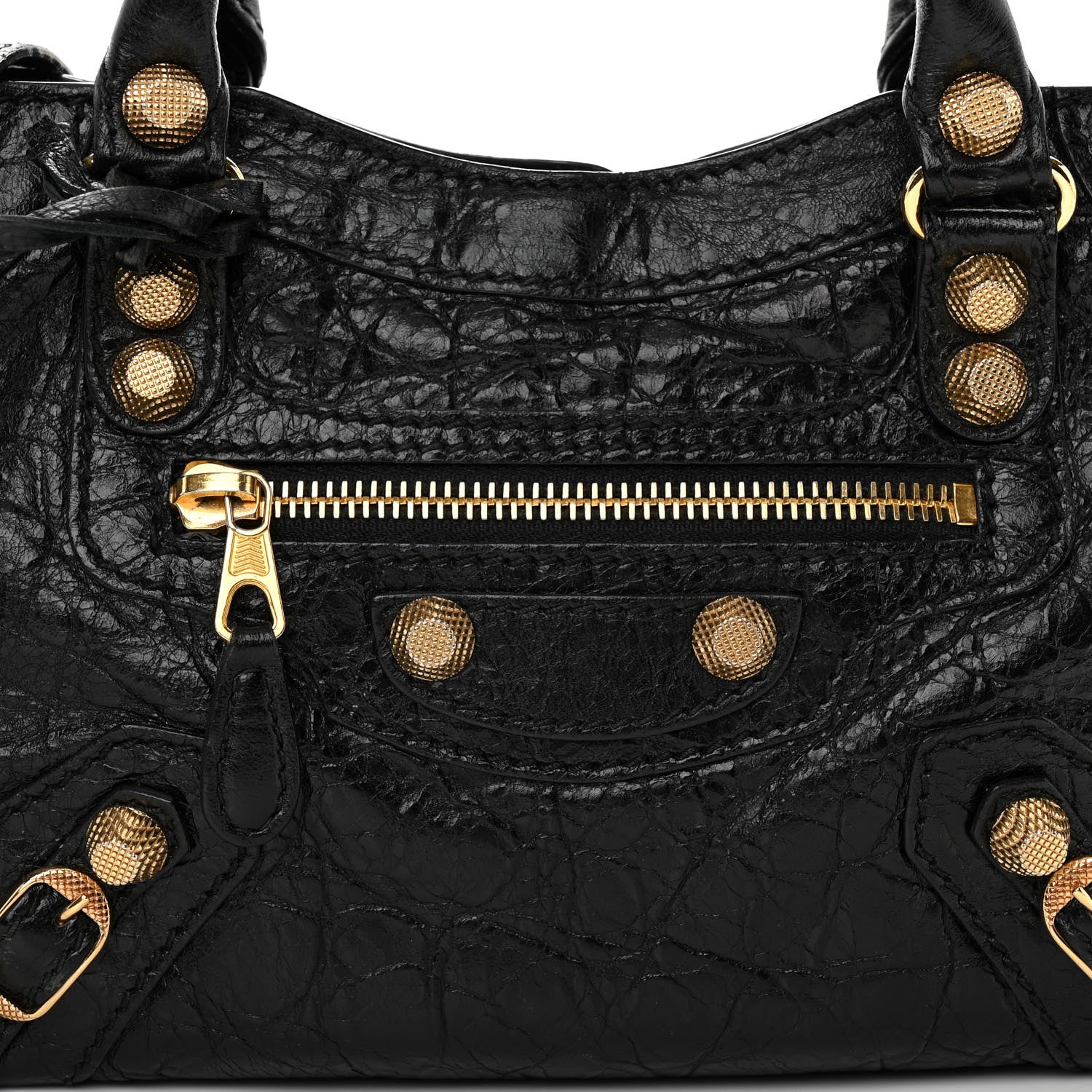 Balenciaga Agneau Giant 12 Gold Hardware Mini City Black 9 of 14