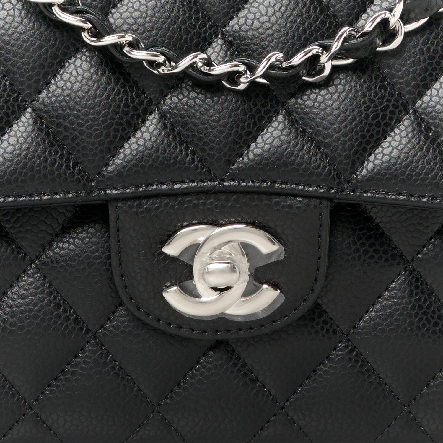 Chanel Caviar Quilted Small Double Flap Black 9 of 12
