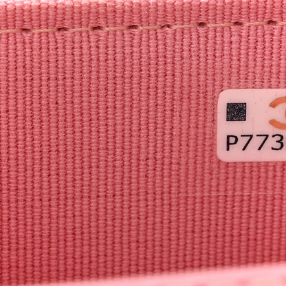 Chanel Tweed Quilted Flap Chain Waist Bag Pink 6 of 10