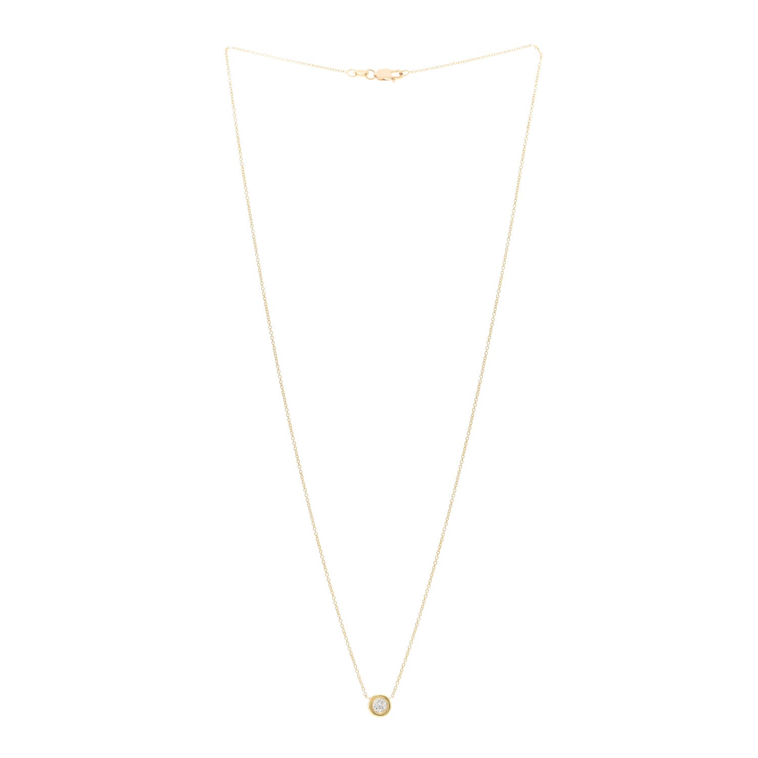 Roberto Coin 18K Yellow Gold Diamond .24ct Diamonds By The Inch Necklace 3 of 4