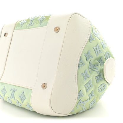 Louis Vuitton Monogram Bouclettes Speedy Round Mint 9 of 11