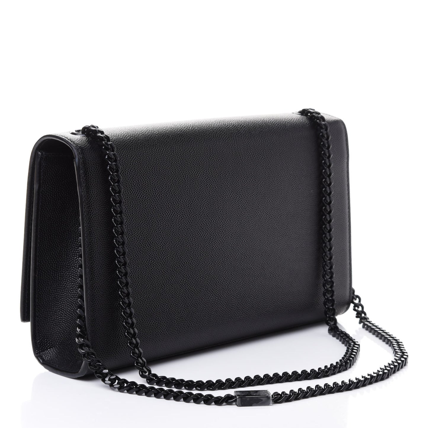 Grain De Poudre Medium Classic Monogram Kate Satchel Black