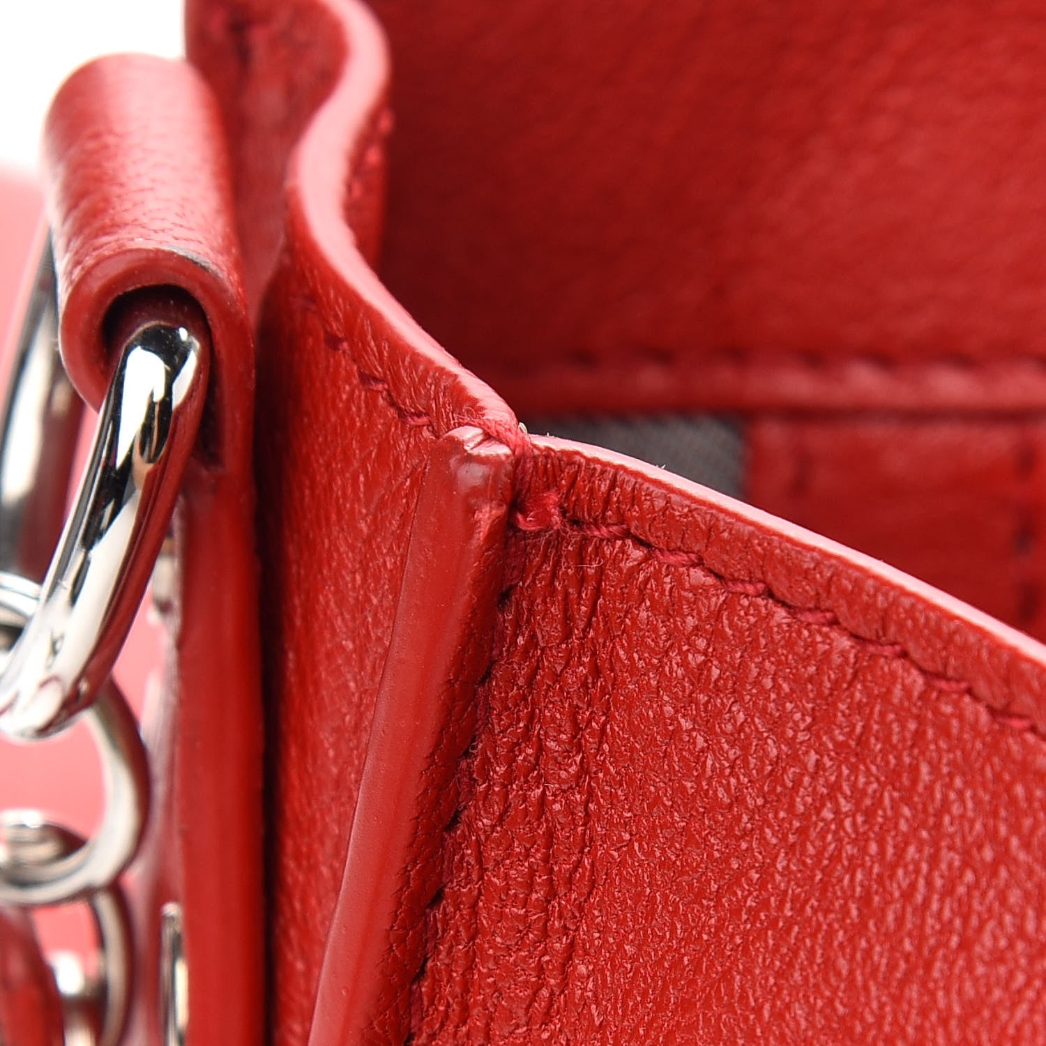 Proenza Schouler Lambskin Tiny PS1 Satchel Red 10 of 10