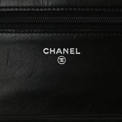 Chanel Calfskin Quilted Cambon Wallet on Chain WOC Black 6 of 13