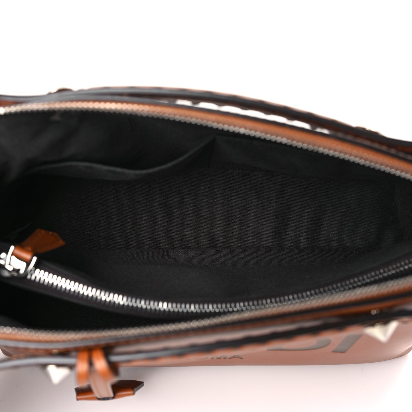 Vitello King Logo Embossed Medium By The Way Boston Bag Cuoio
