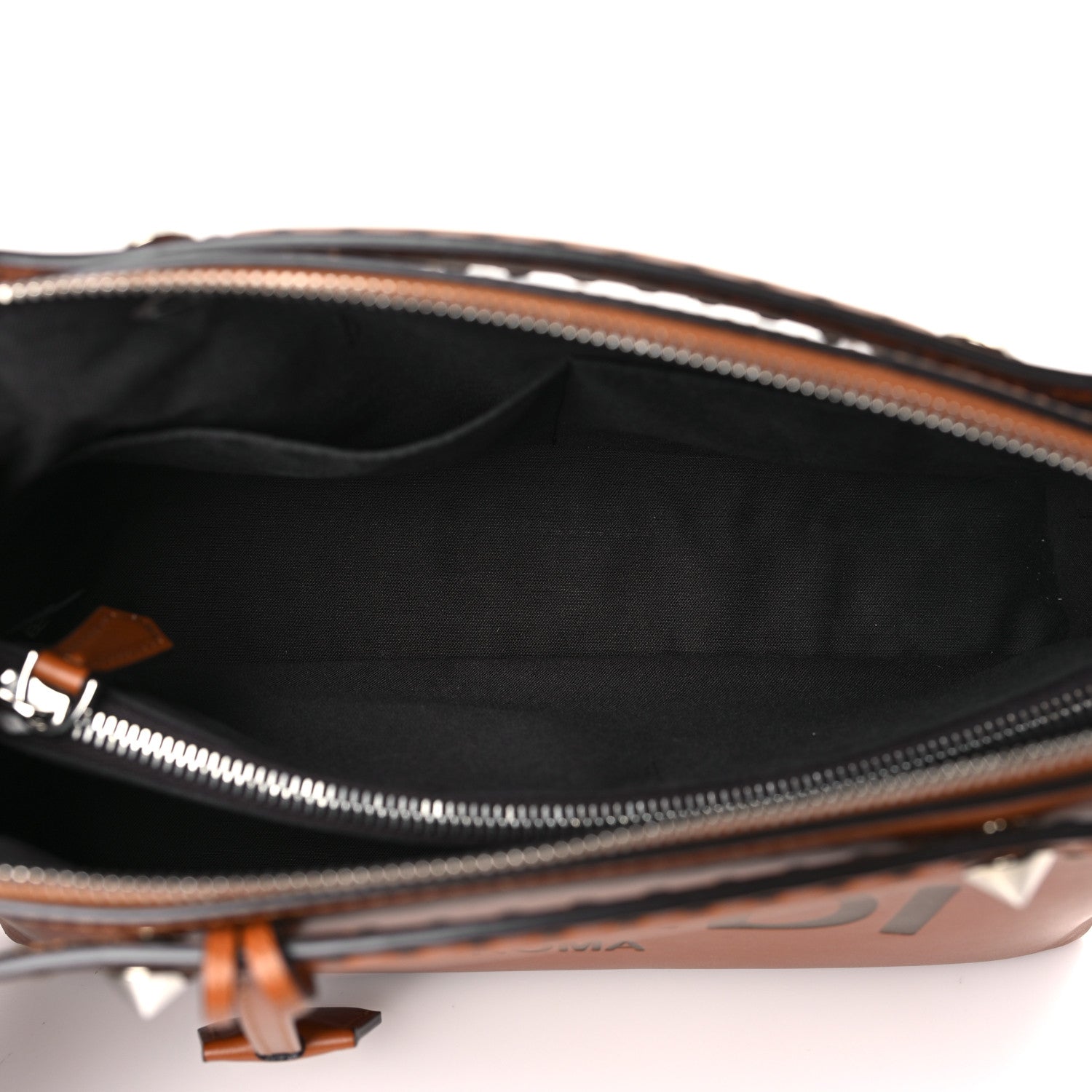 Fendi Vitello King Logo Embossed Medium By The Way Boston Bag Cuoio 5 of 9