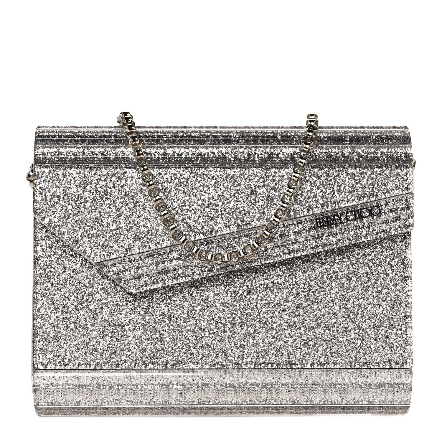 Jimmy Choo Acrylic Glitter Candy Clutch Champagne 1 of 7