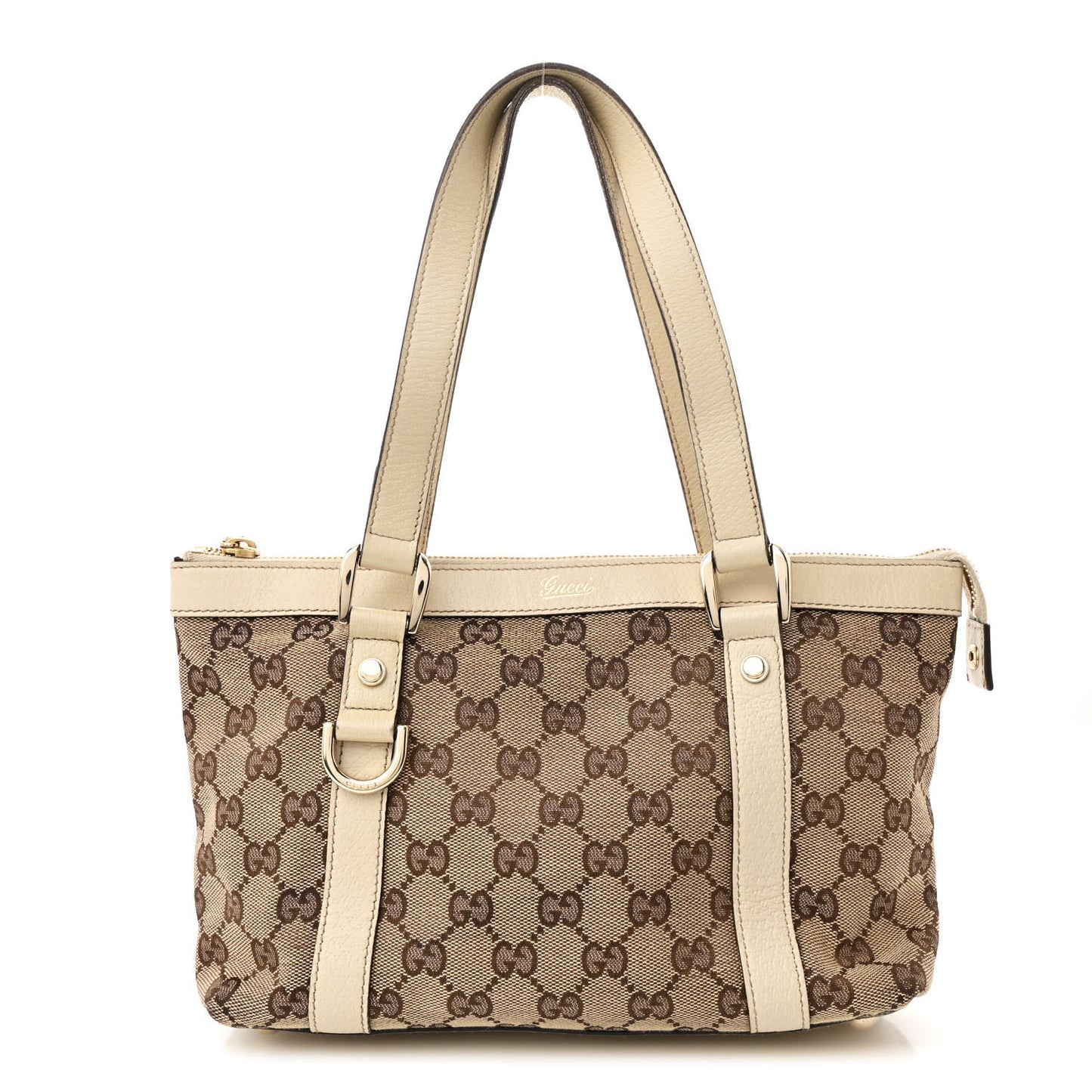 Monogram Small Abbey Tote Off White