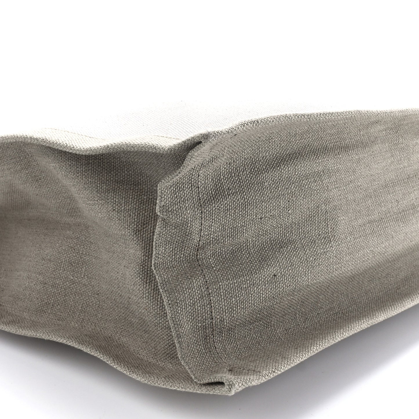 Linen Calfskin Rive Gauche Tote Optic White
