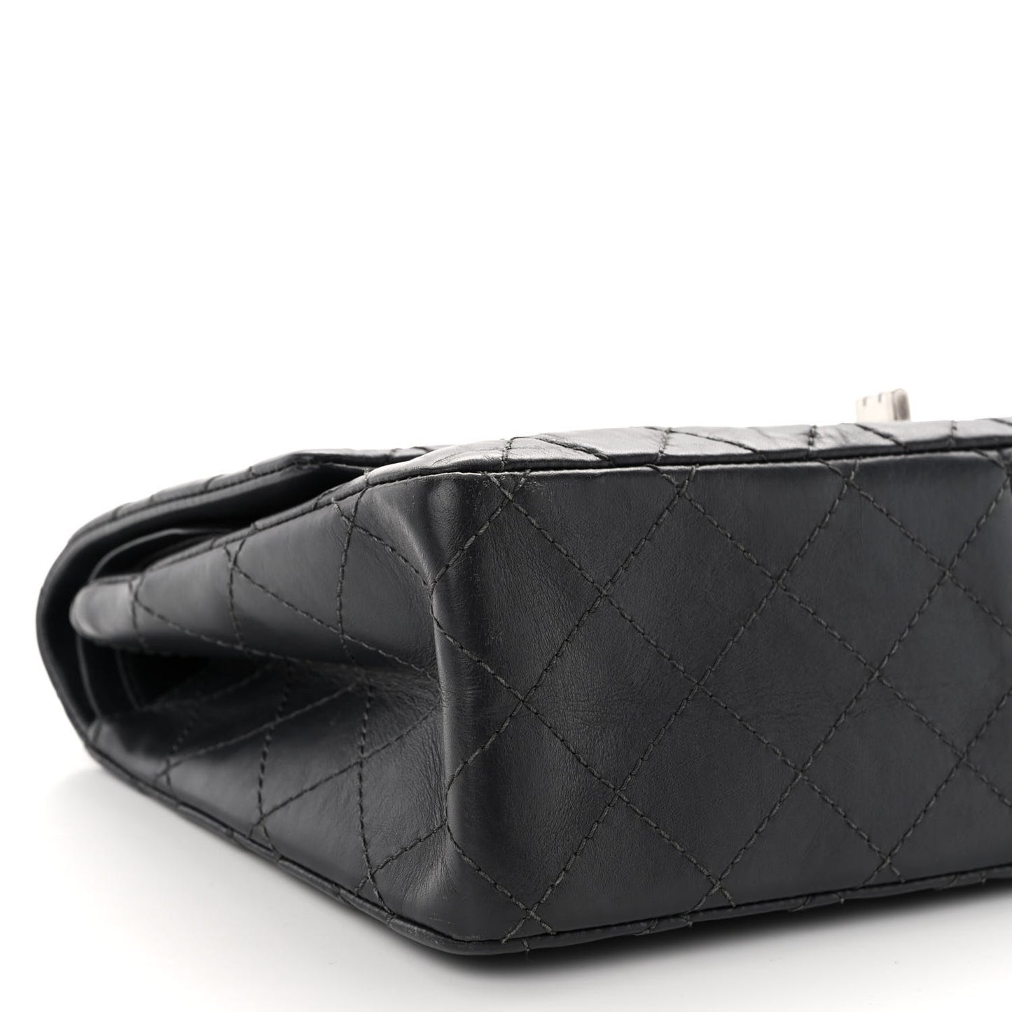 Aged Calfskin Quilted 2.55 Reissue 226 Flap Grey