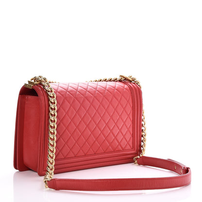 Chanel Lambskin Quilted New Medium Boy Flap Red 4 of 8