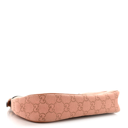 Gucci Monogram Textured Dollar Calfskin Small Ophidia Hobo Cloche Rose Pink 4 of 12