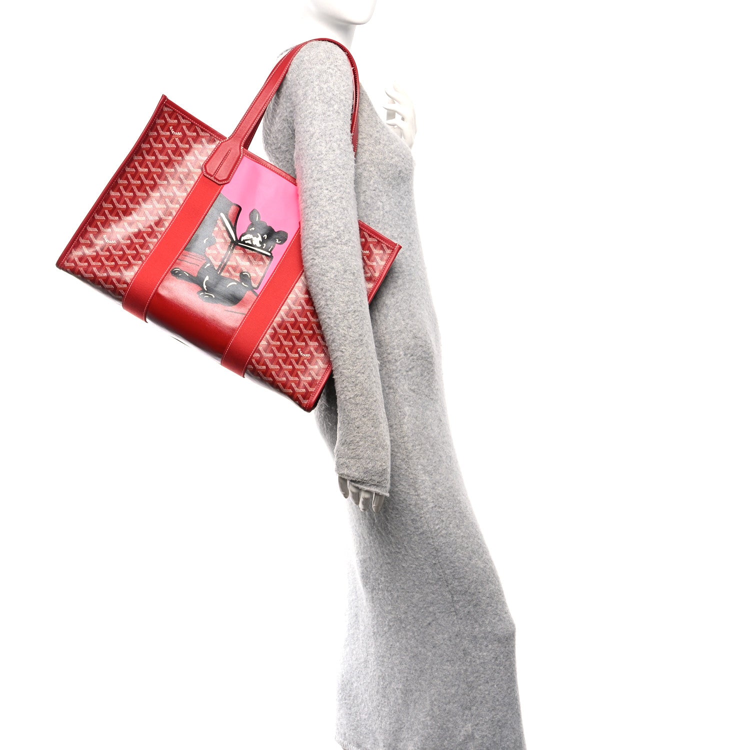 Goyard Goyardine Villette Tote Red 3 of 17