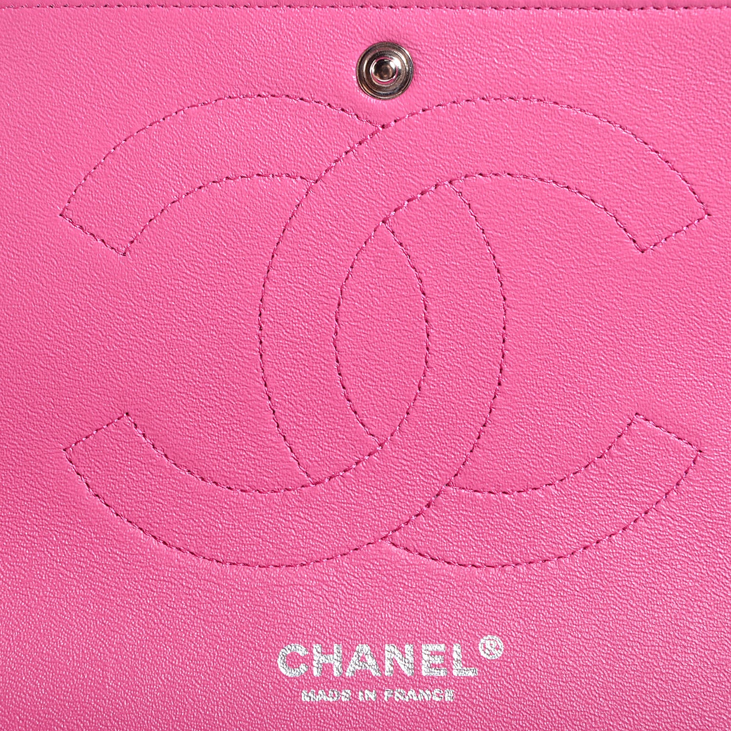 Chanel Iridescent Caviar Jumbo Double Flap Hot Pink 7 of 9