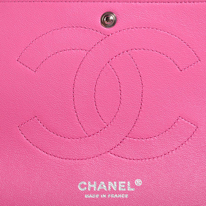 Chanel Iridescent Caviar Jumbo Double Flap Hot Pink 7 of 9