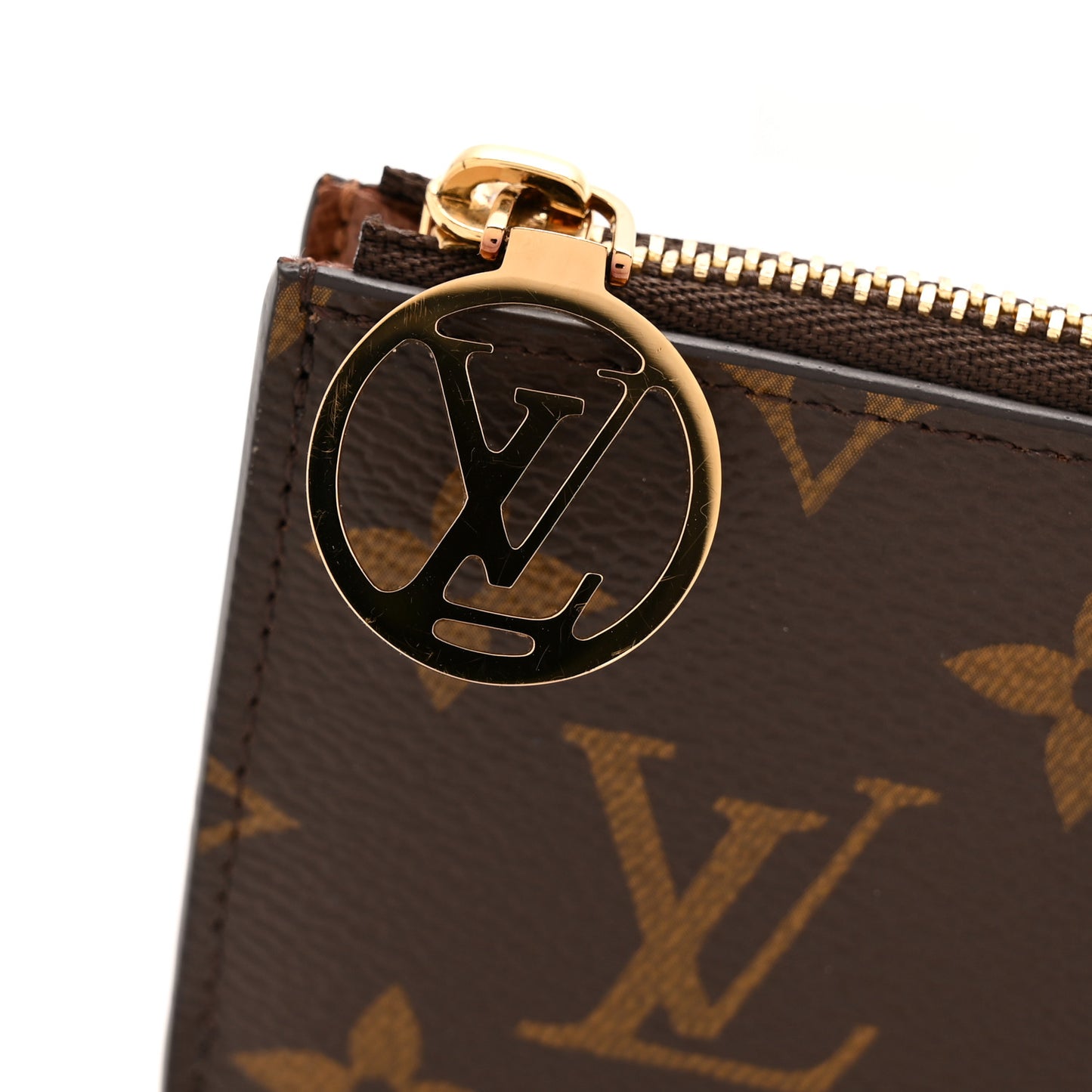 Monogram Zipped Romy Card Holder