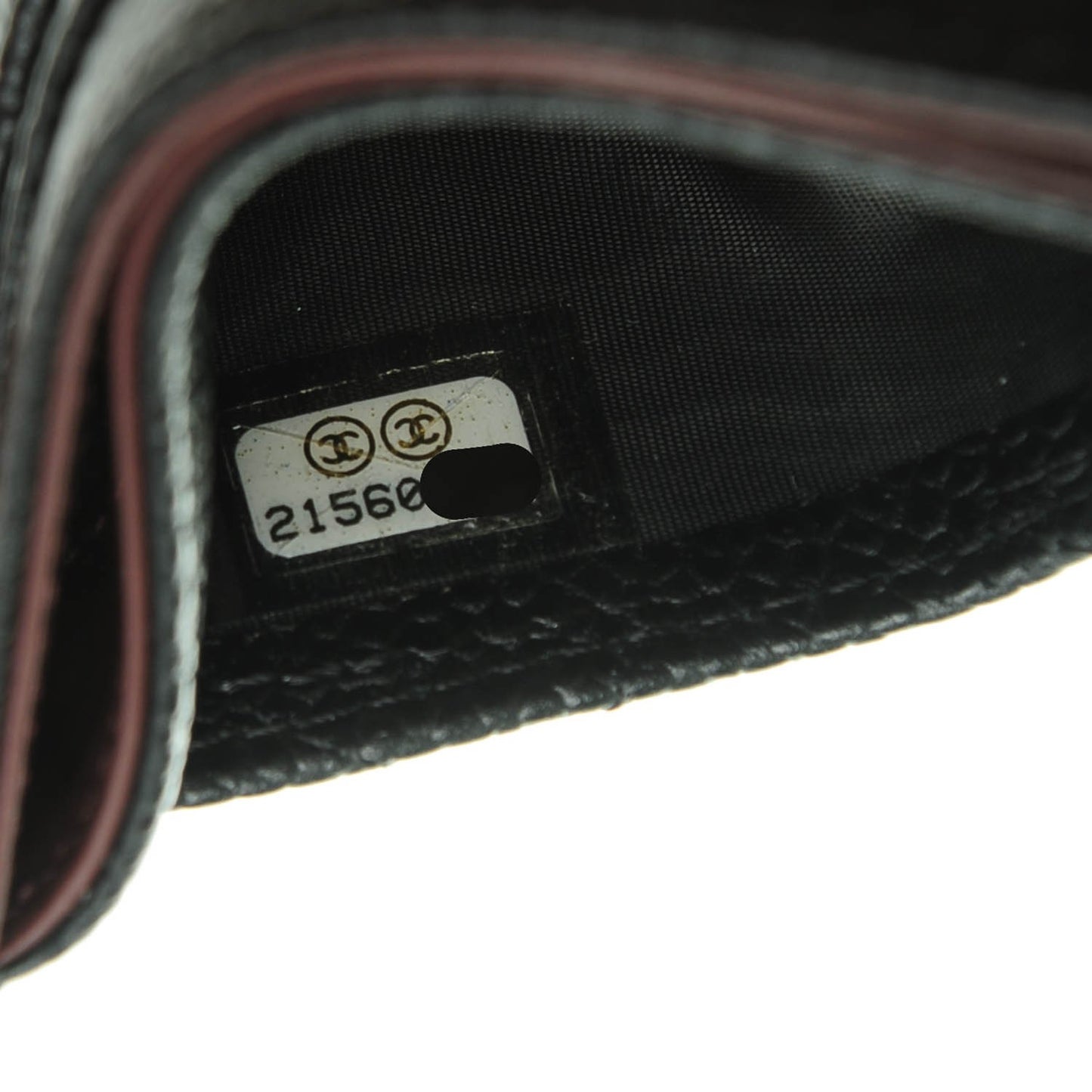 Caviar Quilted Card Holder Black