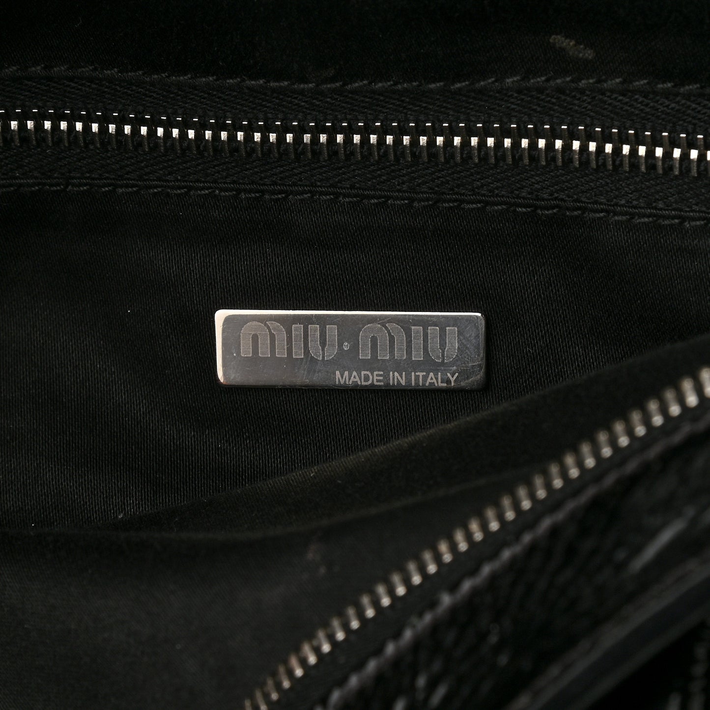 Vitello Shine Top Handle Bag Black