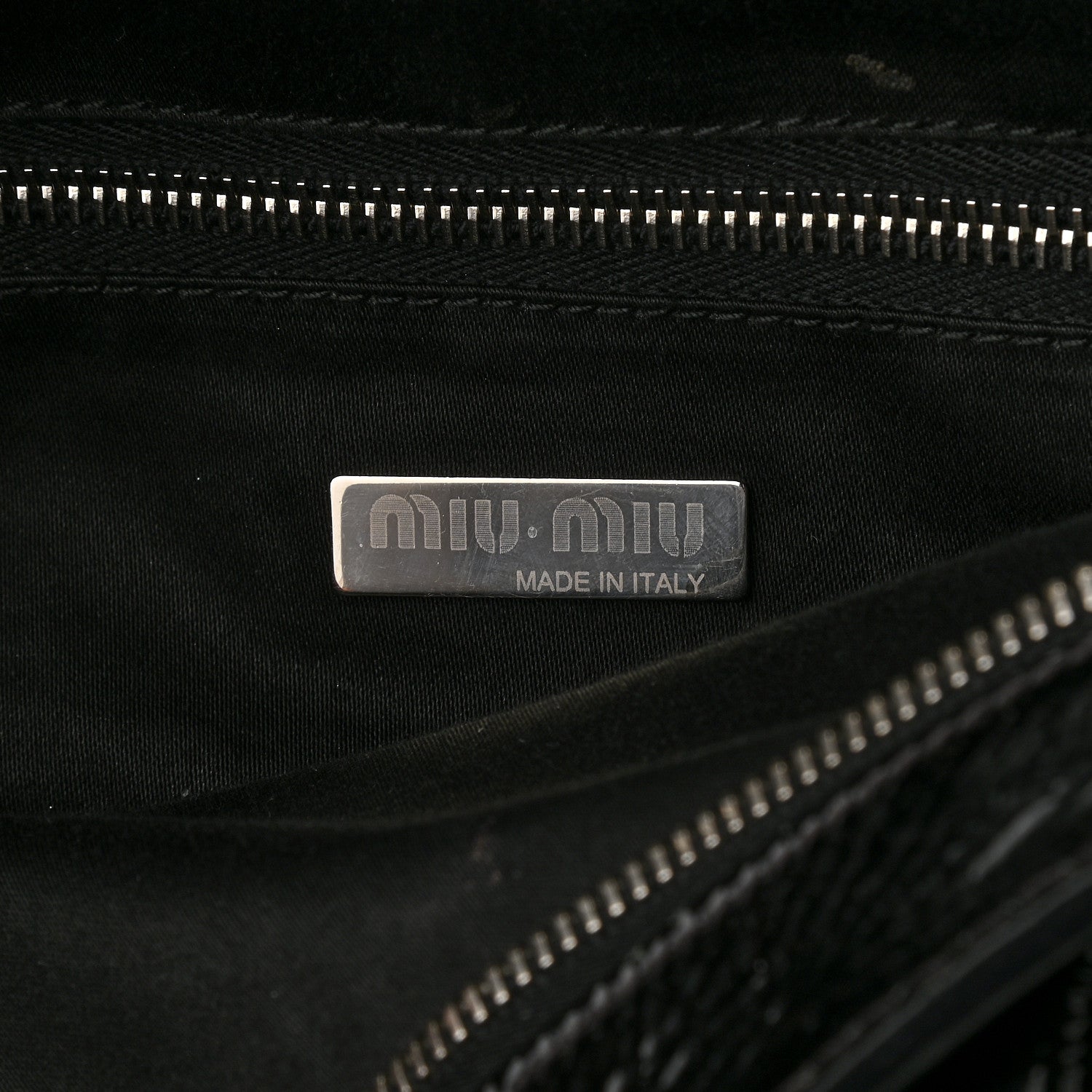 Miu Miu Vitello Shine Top Handle Bag Black 9 of 10