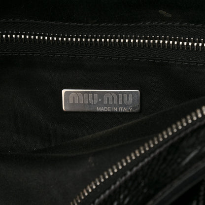 Miu Miu Vitello Shine Top Handle Bag Black 9 of 10