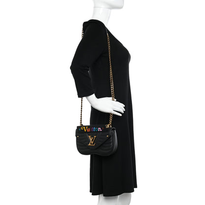 Louis Vuitton Calfskin New Wave Chain PM Black 2 of 9