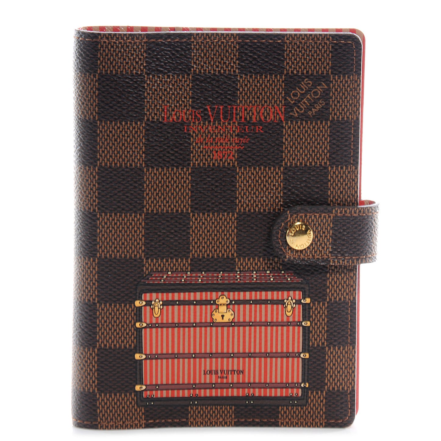 Damier Ebene Trunks and Bags Small Ring Agenda