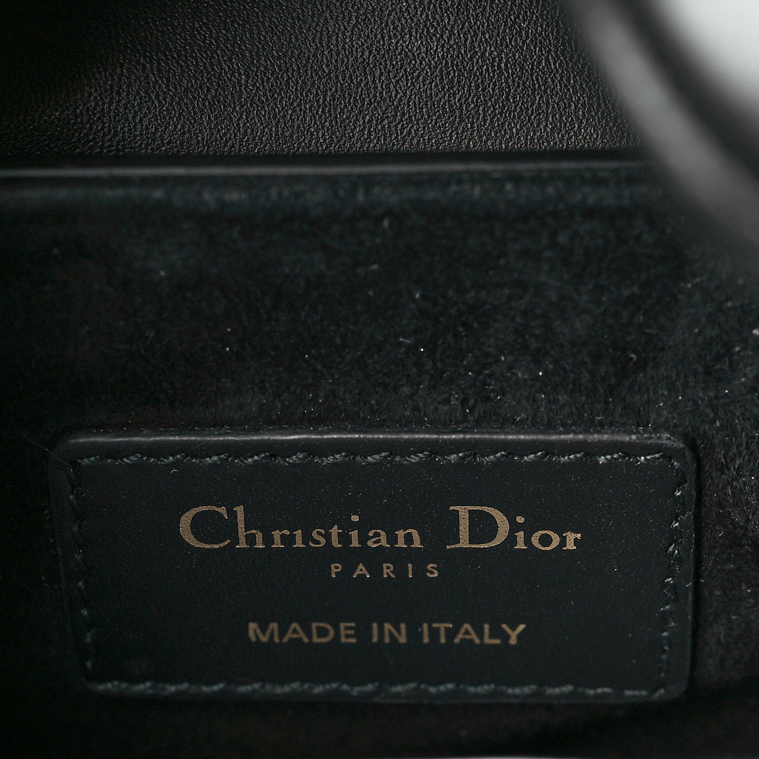 Christian Dior Calfskin Mini Saddle Bag Black 6 of 10