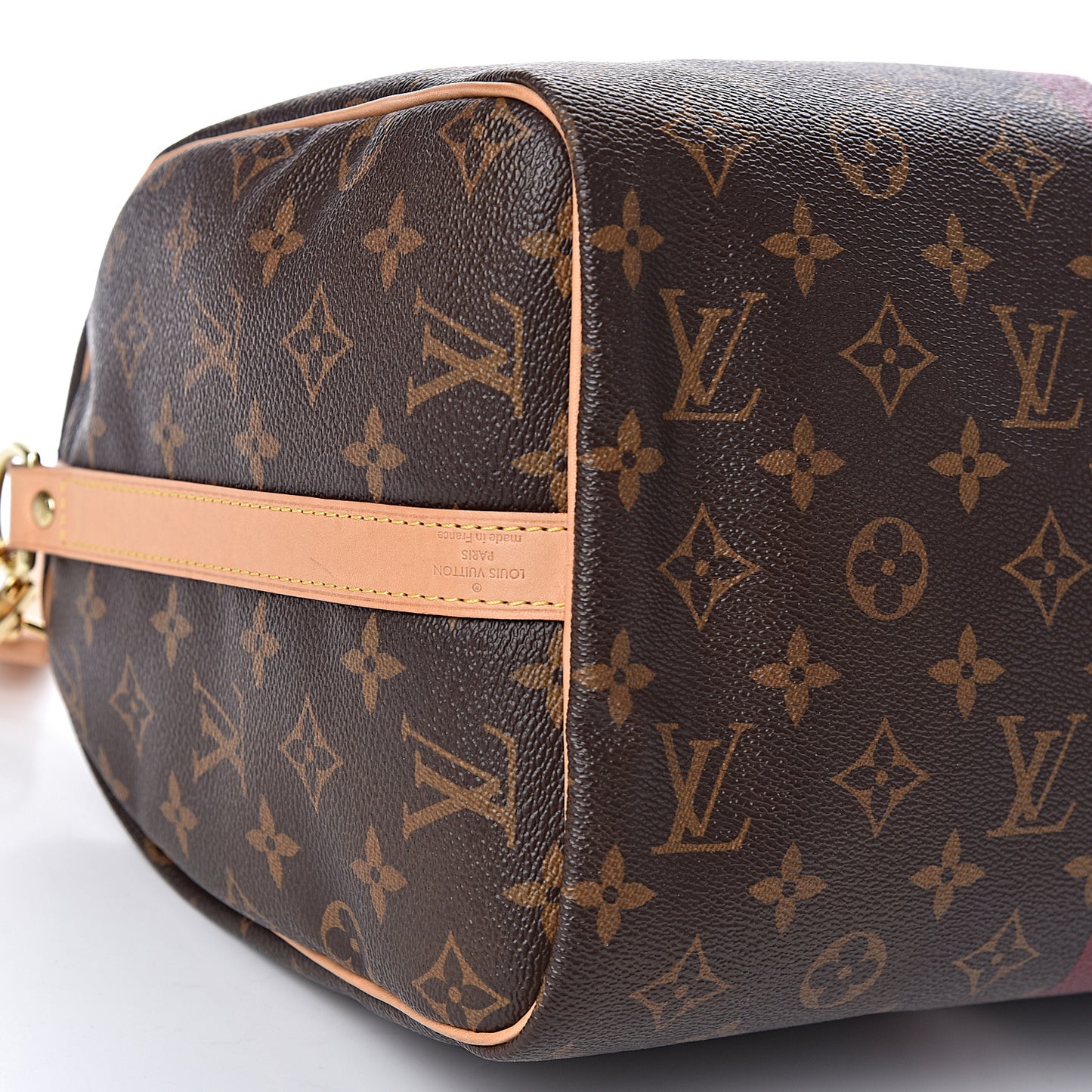 Monogram My LV Heritage Speedy Bandouliere 30 Bordeaux White