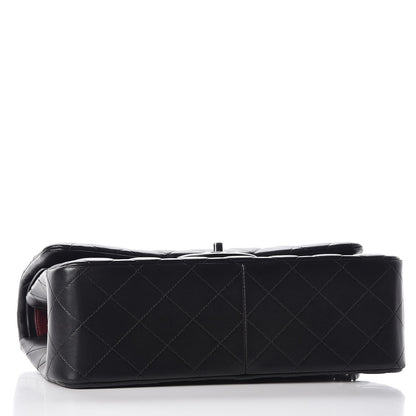 Chanel Lambskin Quilted Jumbo Double Flap Black 5 of 13