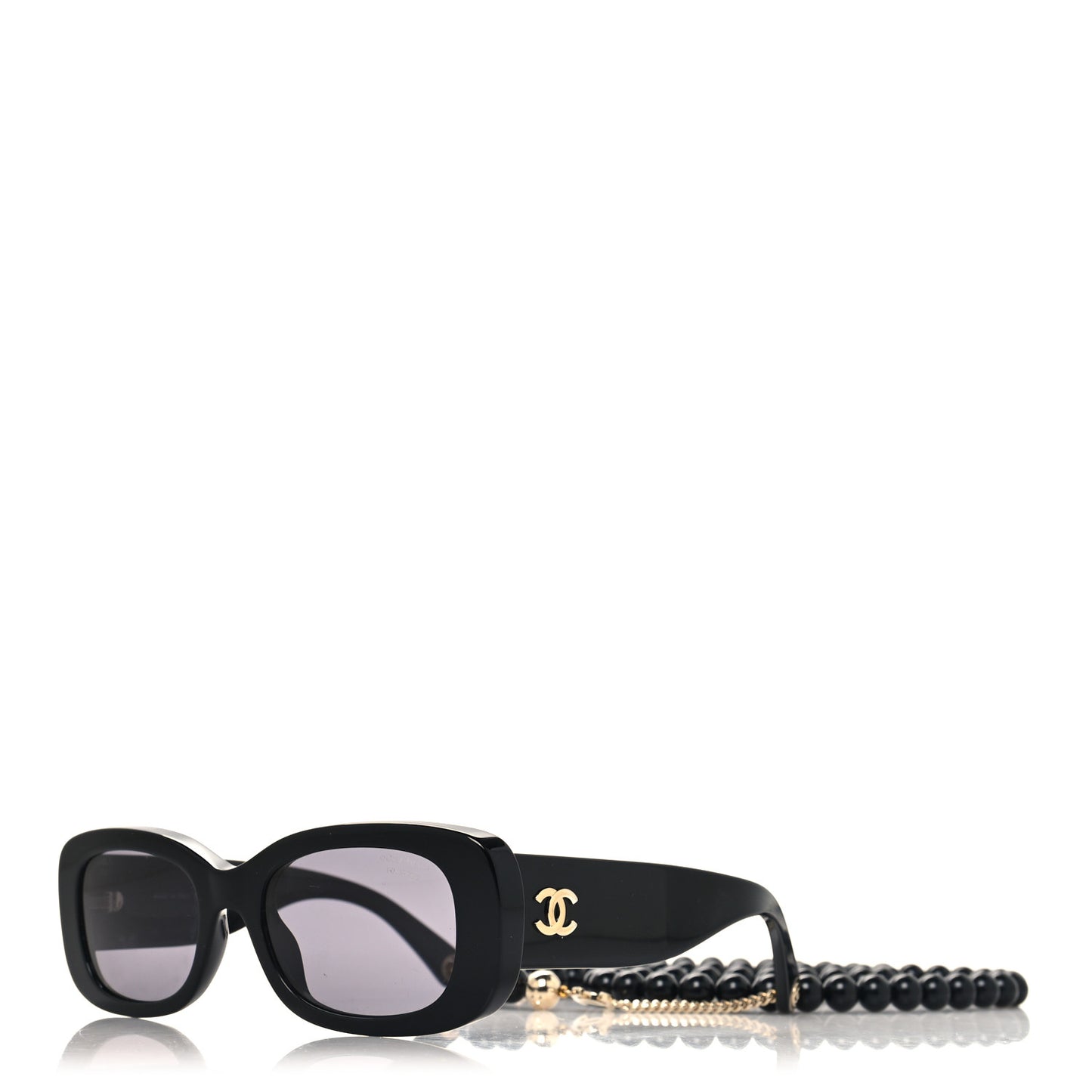 Acetate Rectangle Sunglasses 5488 Black