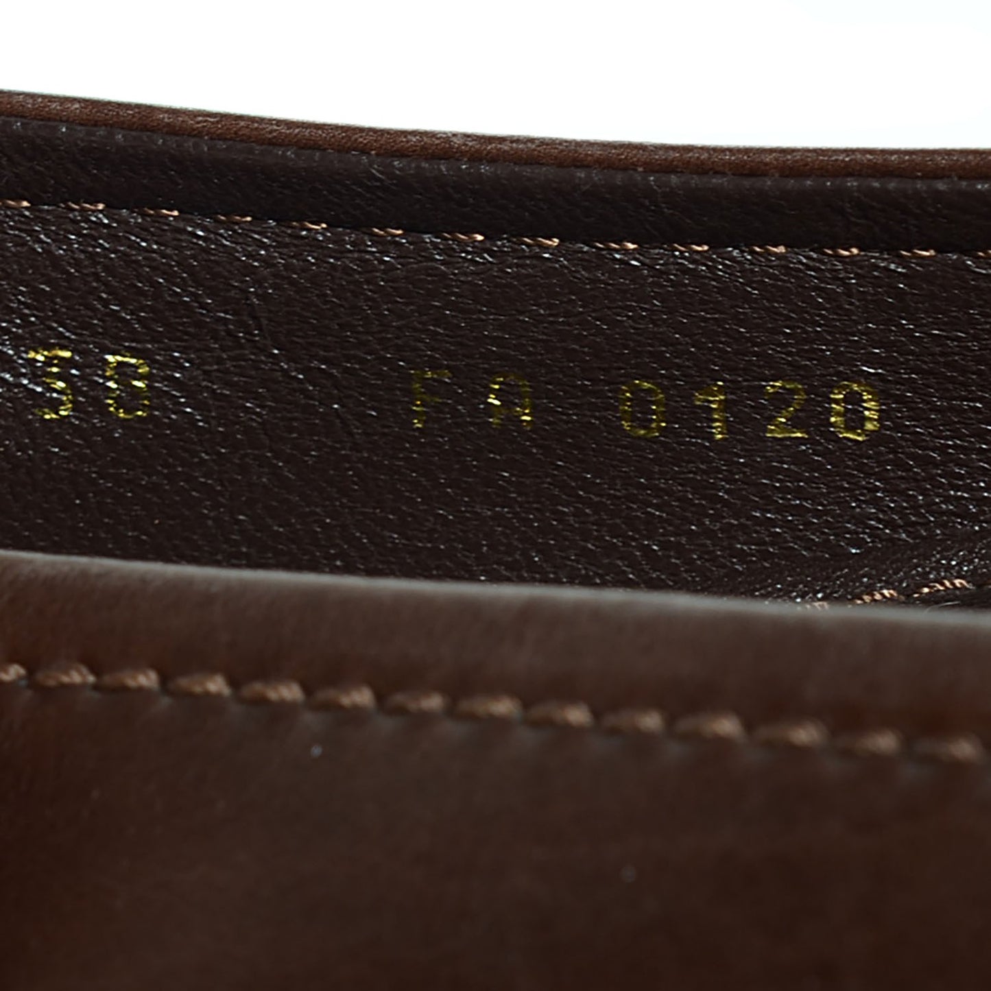 Calfskin Oxford Ballerina Flats 38 8 Moka