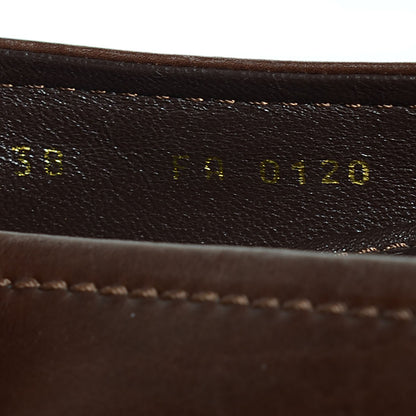 Louis Vuitton Calfskin Oxford Ballerina Flats 38 8 Moka 7 of 7