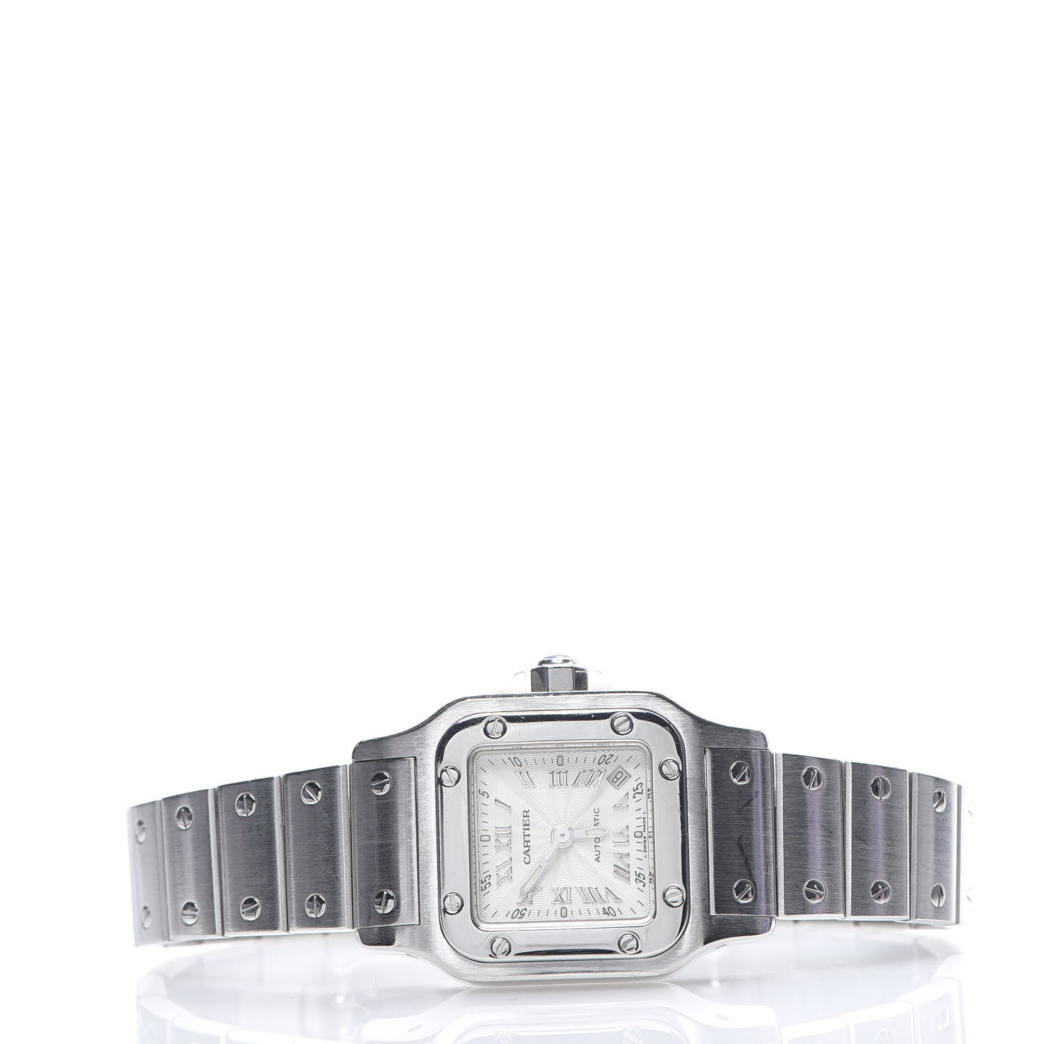 Cartier Stainless Steel 24mm Santos de Cartier Galbee Automatic Watch 2 of 7