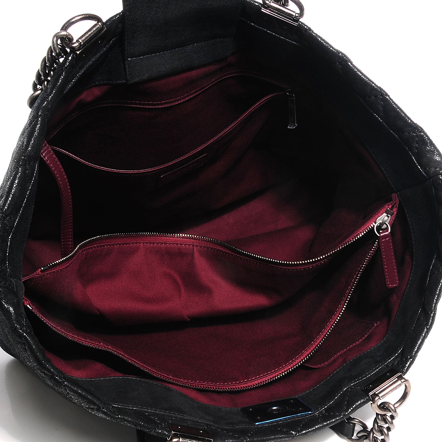 Chanel Goatskin Large Gentle Boy Shopping Tote Black 5 of 7