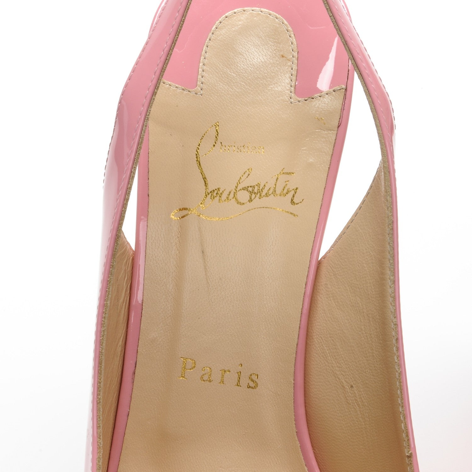 Christian Louboutin Patent Private Number 120 Pumps 39 Rose 7 of 10