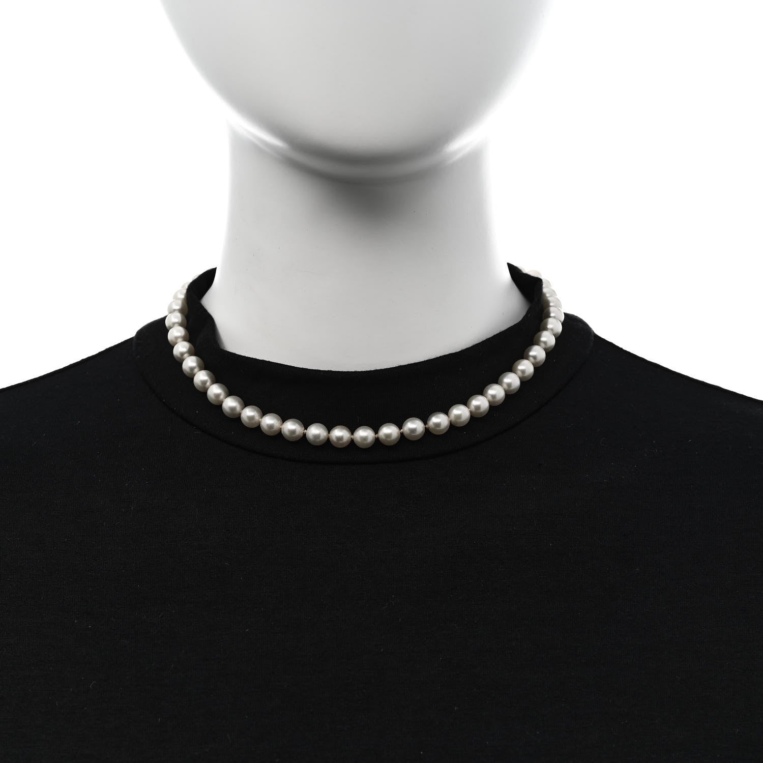 Mikimoto 18K Yellow Gold Akoya Cultured Pearl 7-7.5mm Strand Necklace 14" 2 of 5