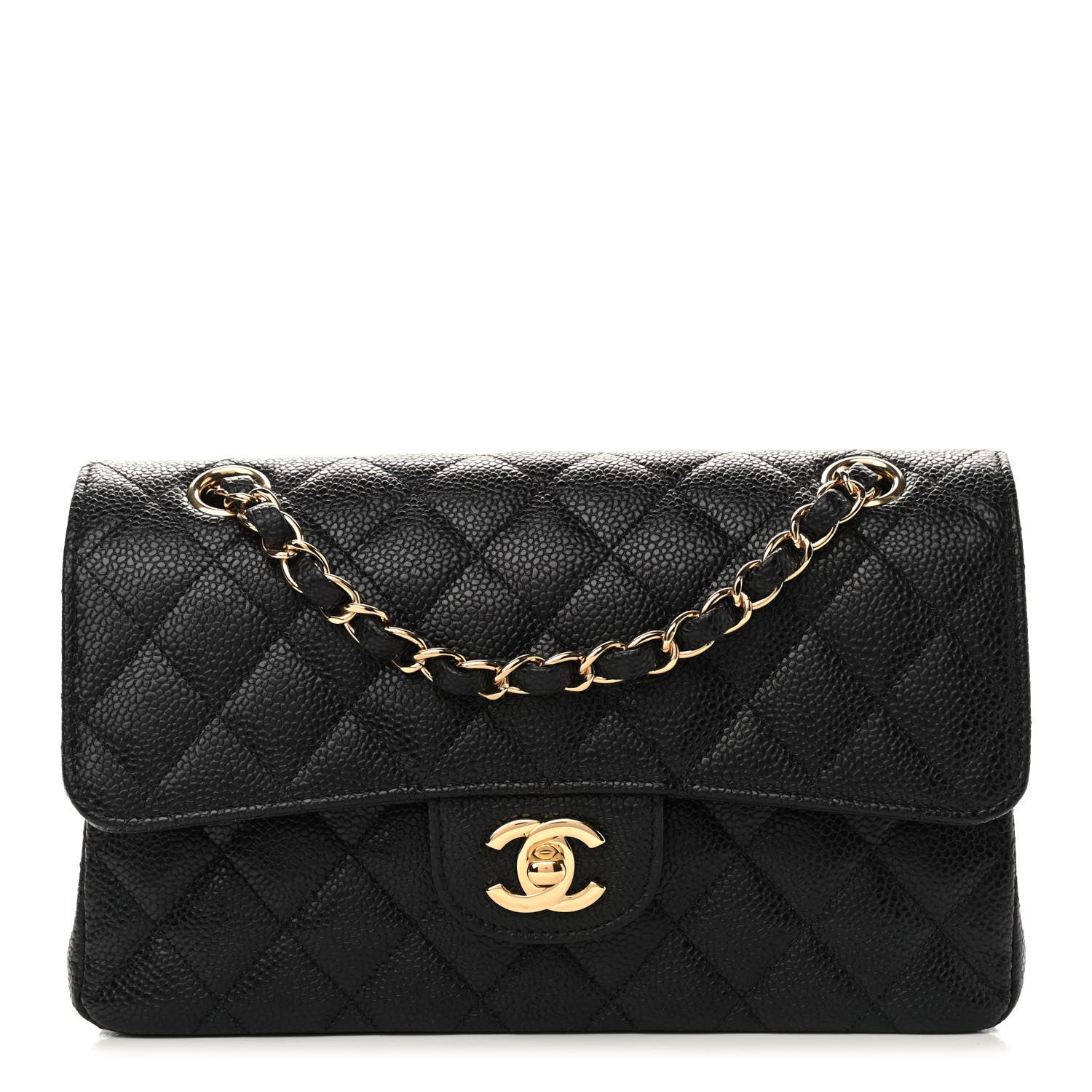 Chanel Caviar Quilted Small Double Flap Black 1 of 9