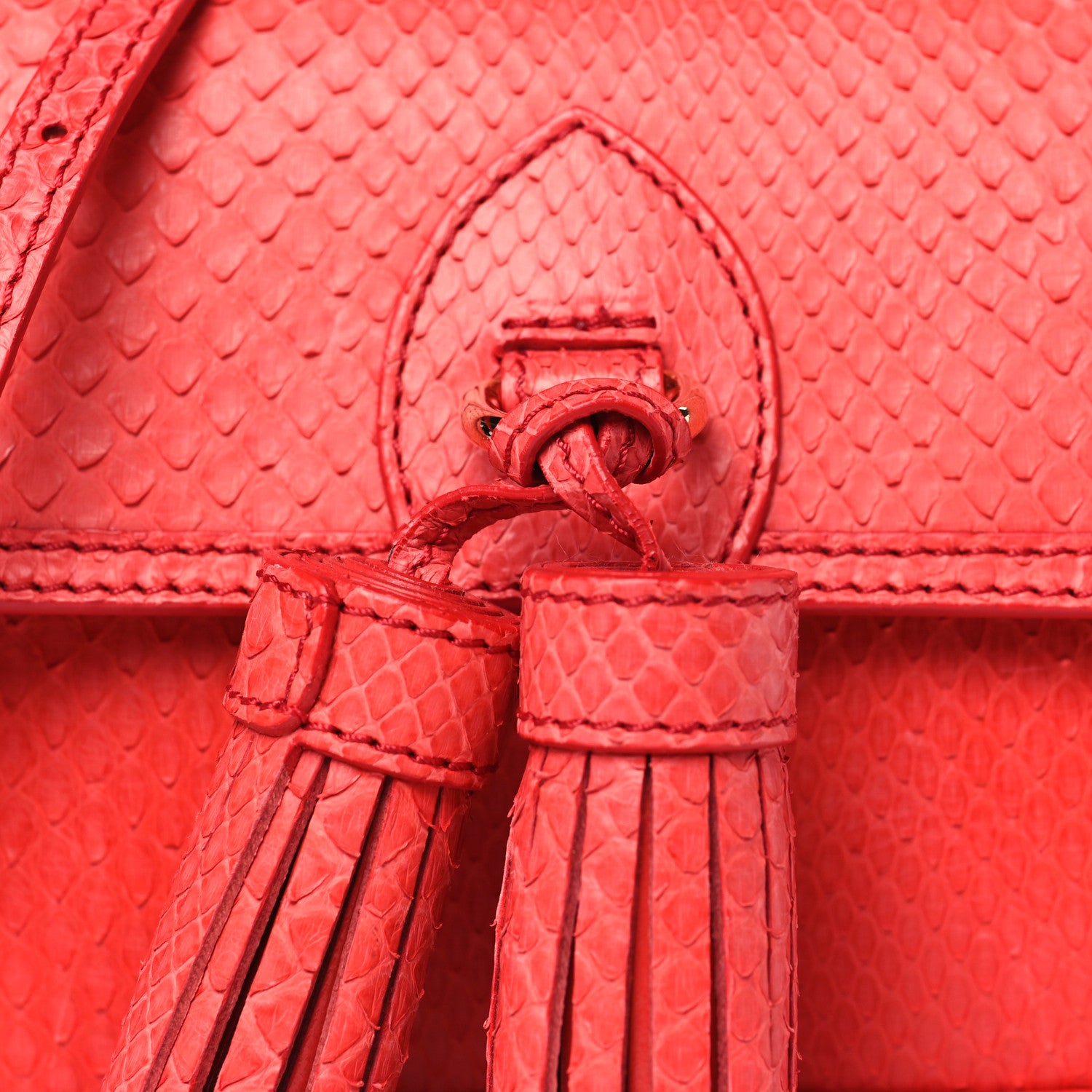 Burberry Python London Mini Berkeley Crossbody Bag Cadmium Red 7 of 11