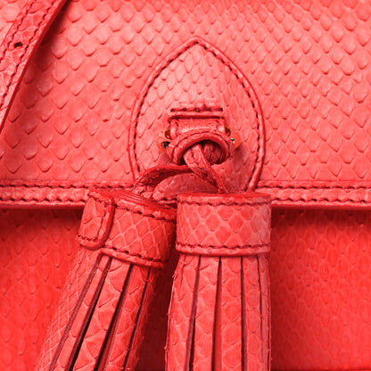 Burberry Python London Mini Berkeley Crossbody Bag Cadmium Red 7 of 11
