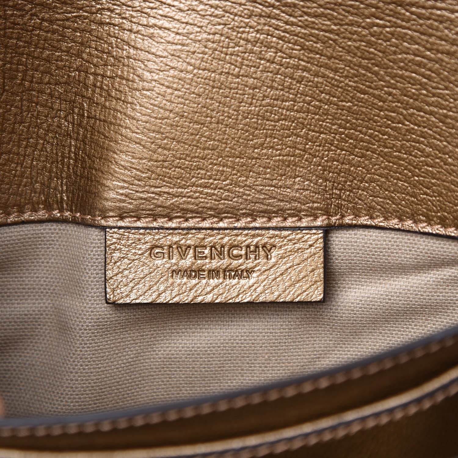 Givenchy Sugar Goatskin Medium Antigona Envelope Clutch Old Gold 6 of 9