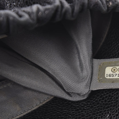 Chanel Caviar Quilted Medium Elastic Flap Black 11 of 12