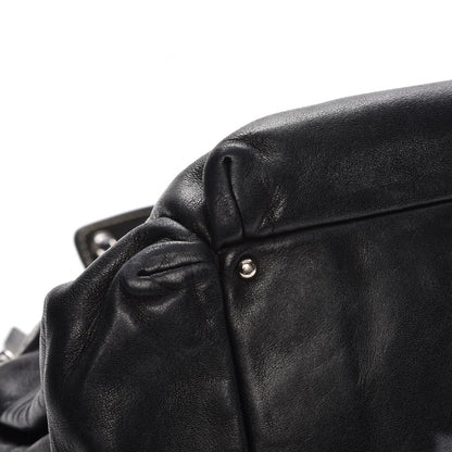 Chanel Lambskin Lax Accordion Hobo Black 9 of 9