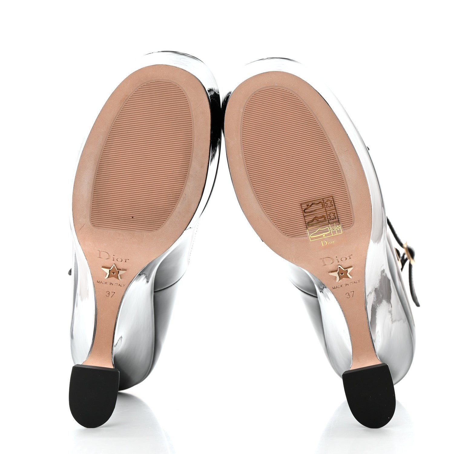 Christian Dior Patent Calfskin Aime Ankle Sandals 37 Black 5 of 9