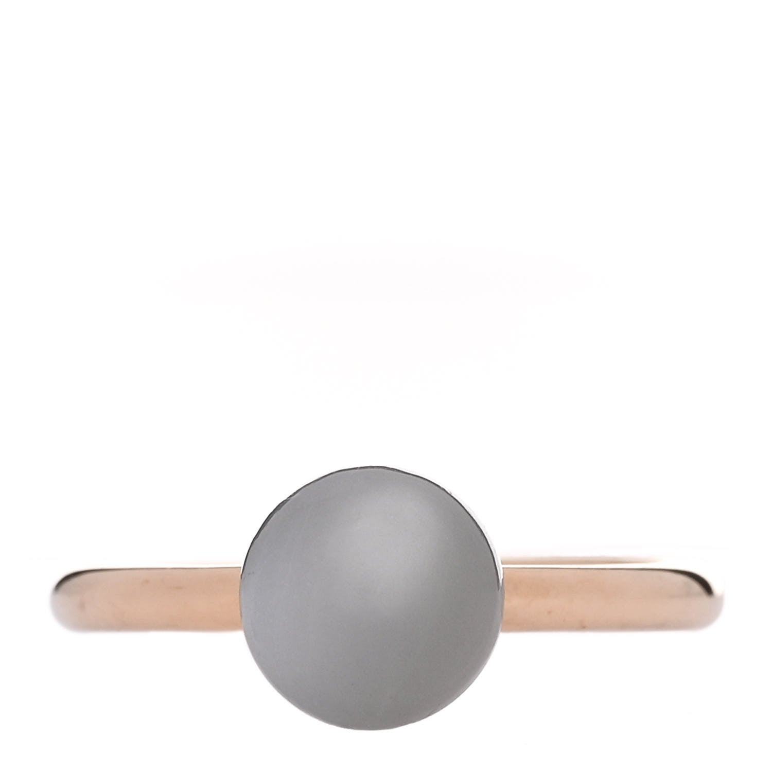 Tiffany 18K Rose Gold Moonstone 8mm HardWear Ball Ring 54 7 1 of 4