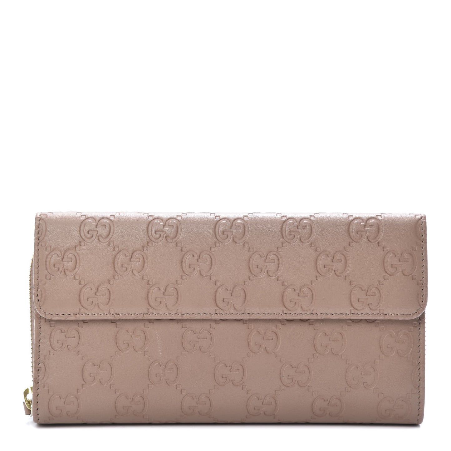 Guccissima Continental Zip Wallet Winter Rose