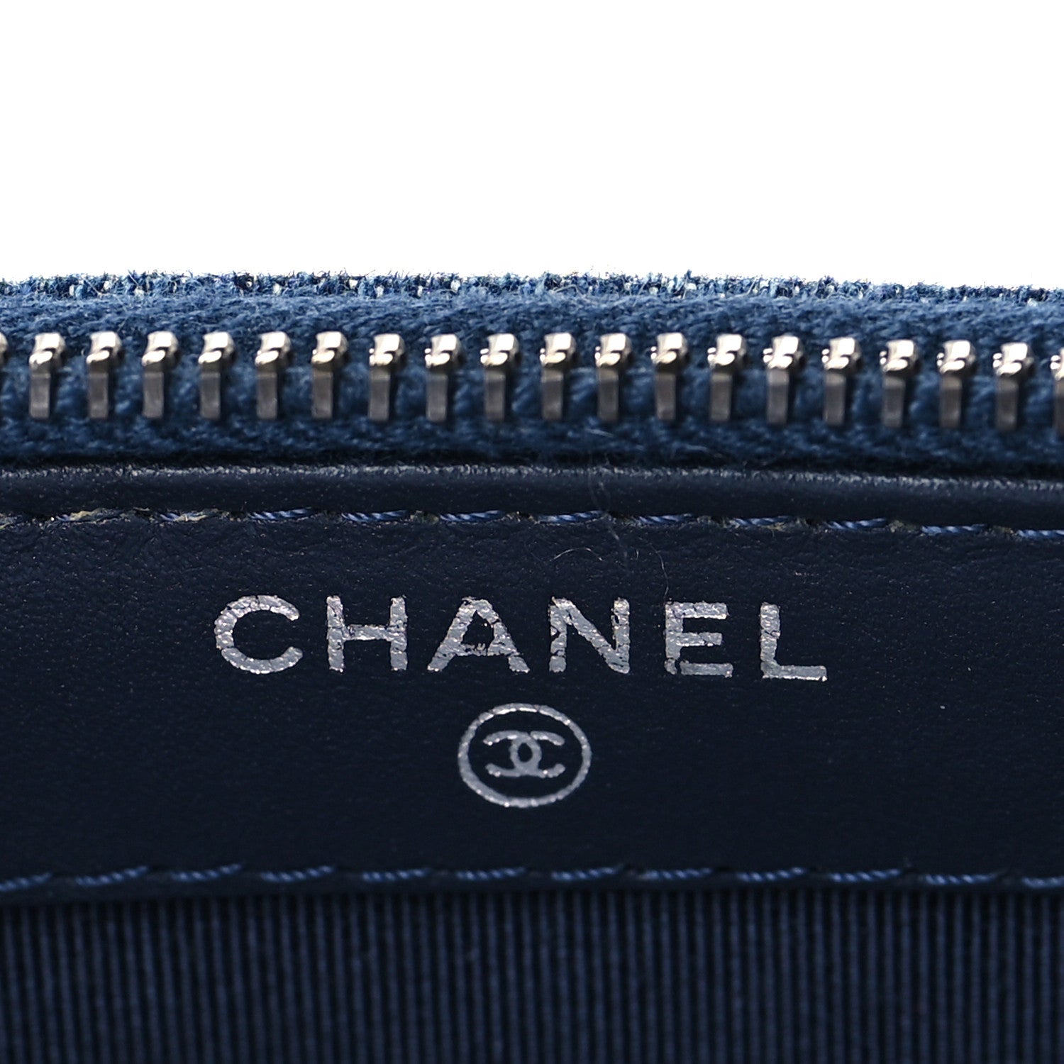 Chanel Denim Calfskin Quilted Small Gabrielle Clutch With Chain Blue 6 of 10