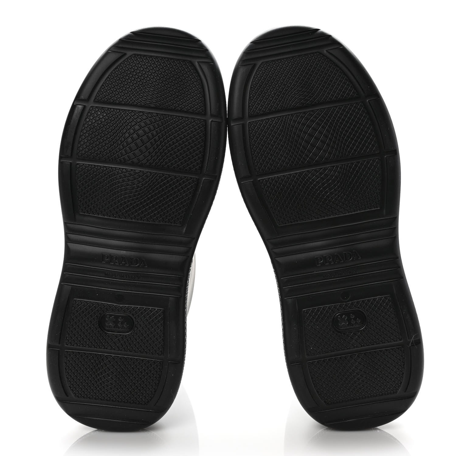 Prada Soft Mellow Rubber Triangle Logo Embossed Womens 25mm Booties 41 Black 6 of 9