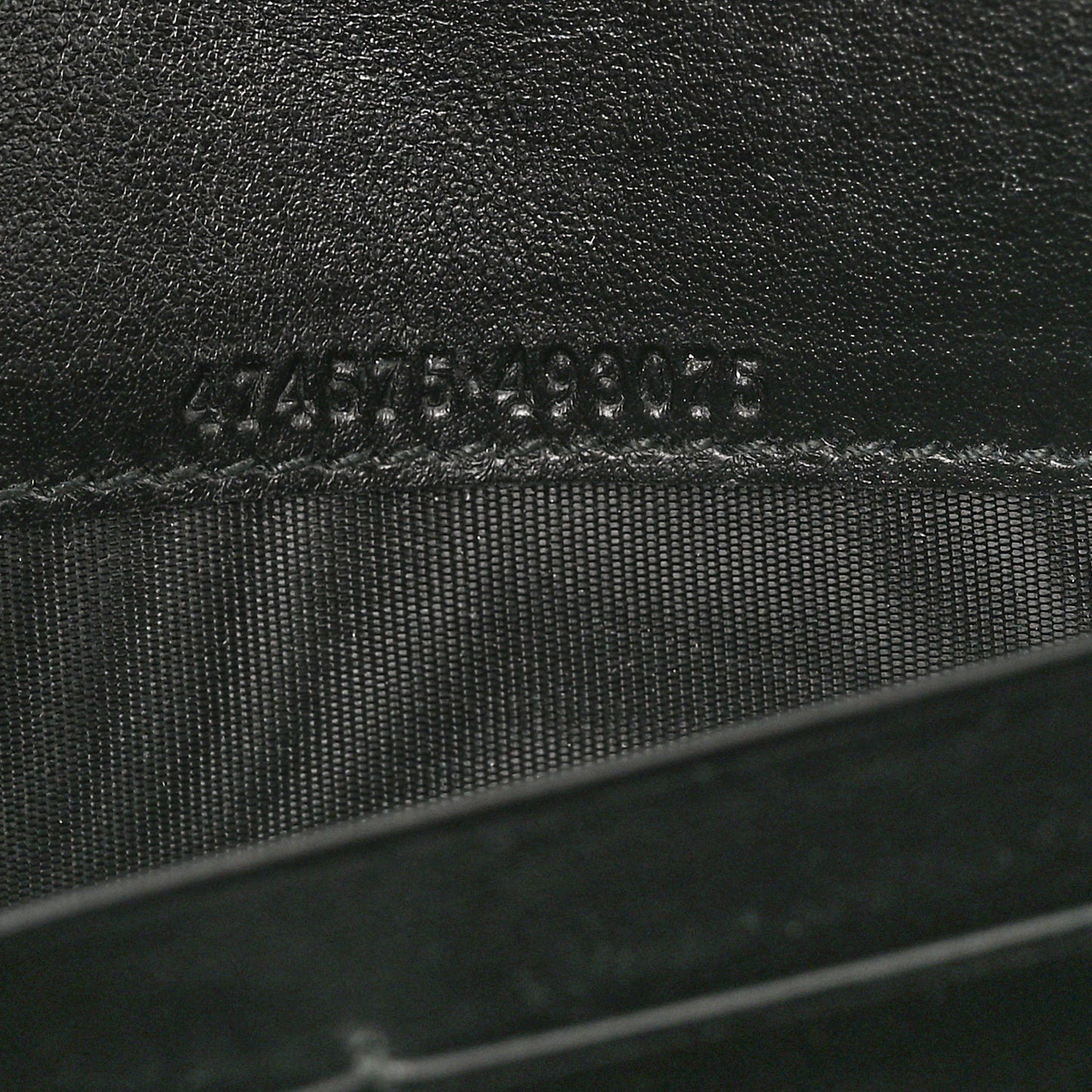 Calfskin Matelasse GG Marmont Chain Wallet Black