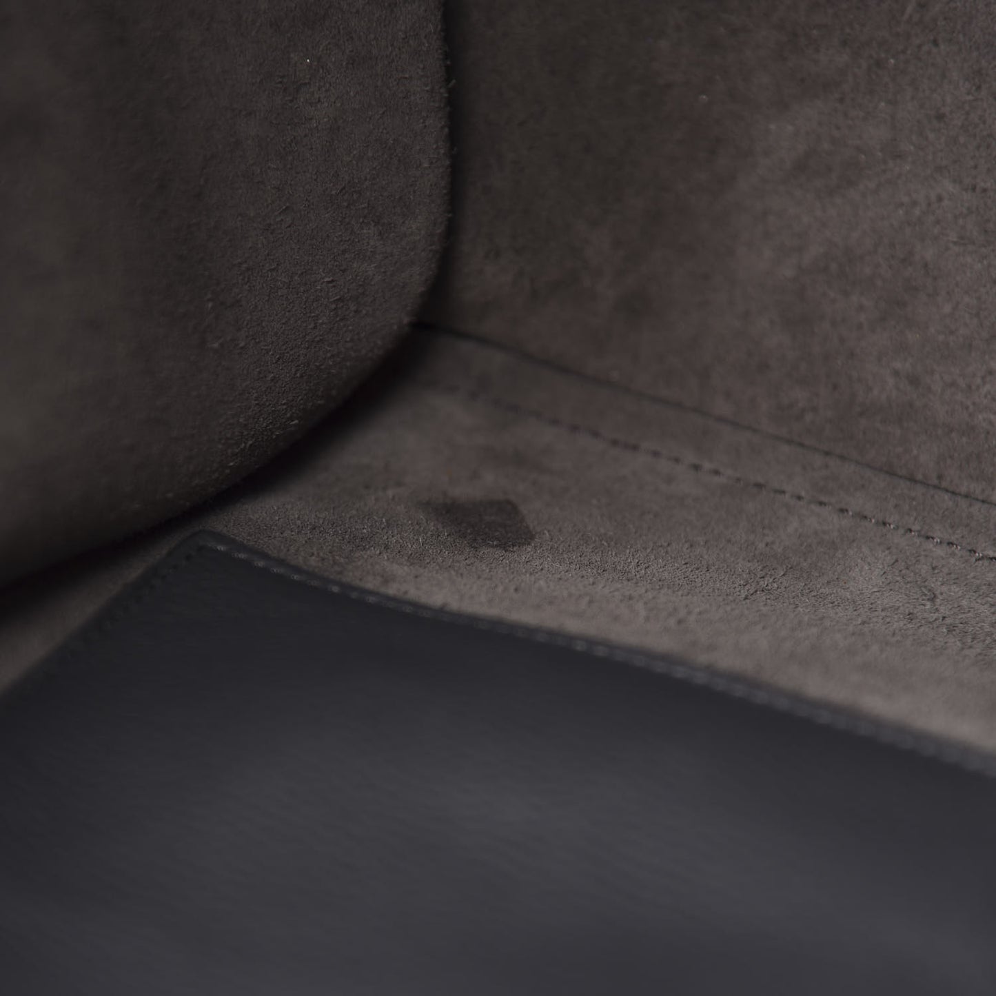 Supple Grained Calfskin Small Big Bag Anthracite